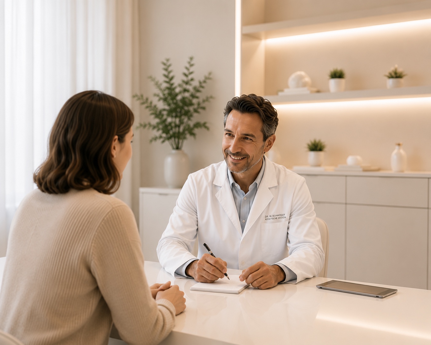Arzt mit Patient